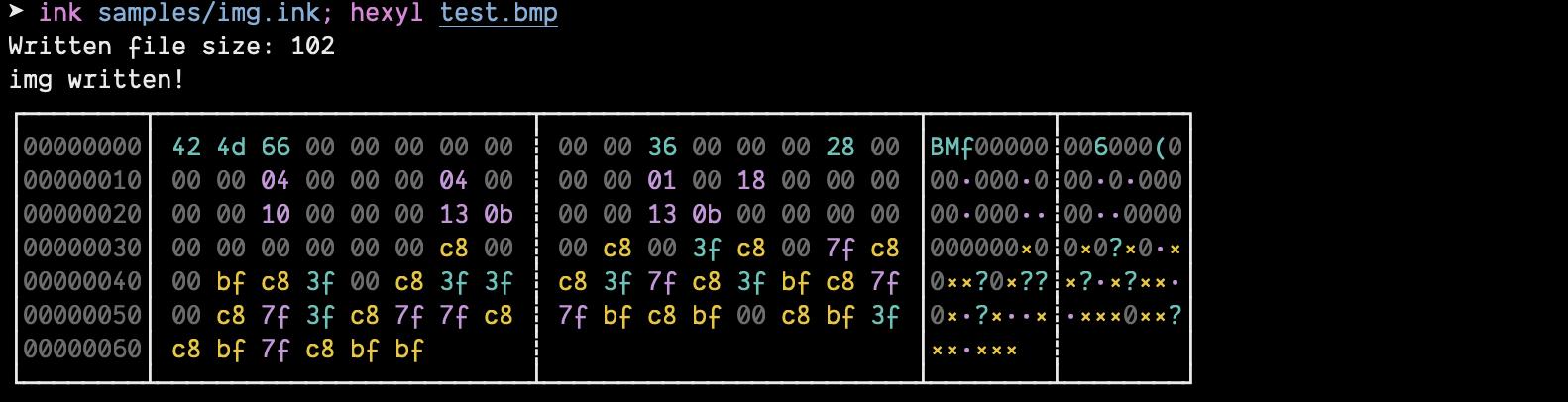 Testing BMP in the shell