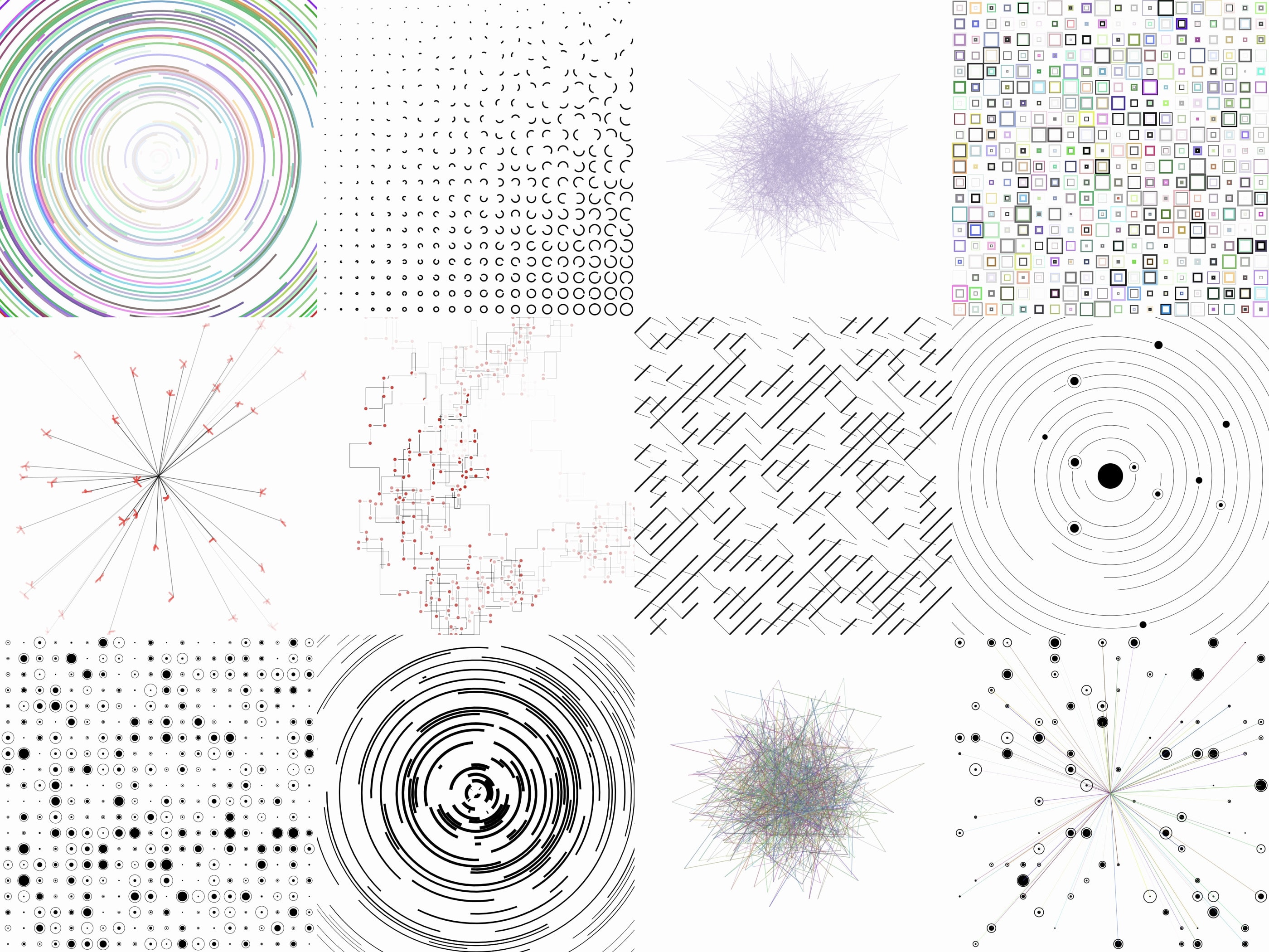 A grid of images generated by Matisse